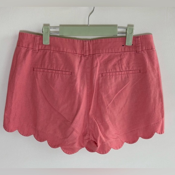 J. Crew linen blend scalloped hem shorts • women’s size 10 - Picture 3 of 7